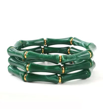 Load image into Gallery viewer, 3 Stack Color Bracelets and Earrings

