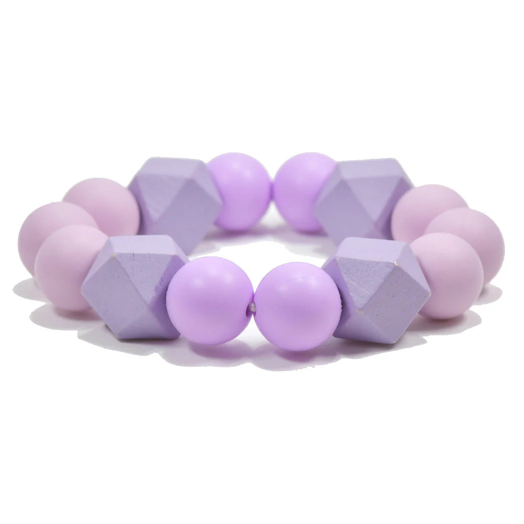 GEOMETRIC WOOD STRETCH BRACELET