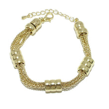 Load image into Gallery viewer, ROUNDED BARREL ACCENT METAL BRACELET
