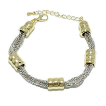 Load image into Gallery viewer, ROUNDED BARREL ACCENT METAL BRACELET
